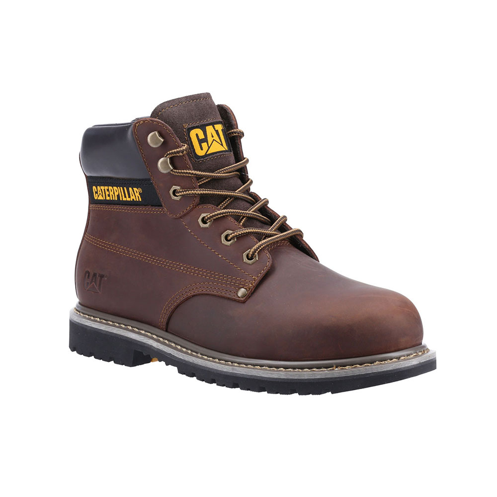 Caterpillar Boots South Africa - Cat Men's Powerplant Astm Safety Boots Brown MS3685219